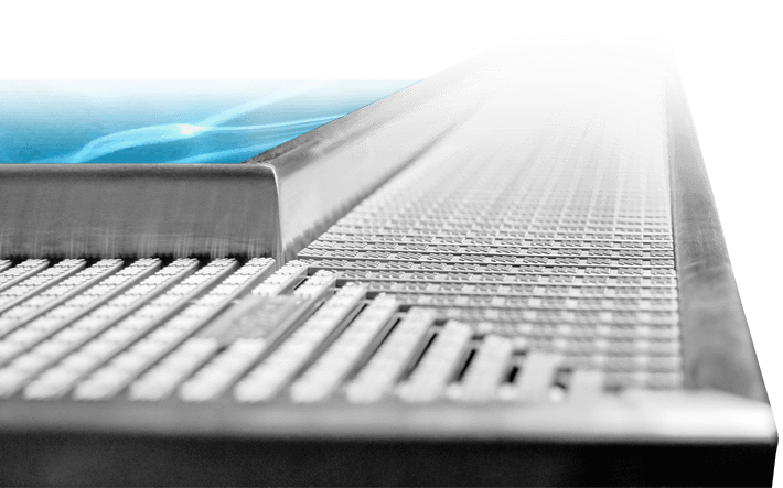 Inox pool overflow